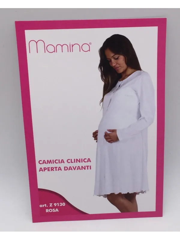 Vendita CAMICIA CLINICA DONNA APERTA DAVANTI MANICA LUNGA MAMINA