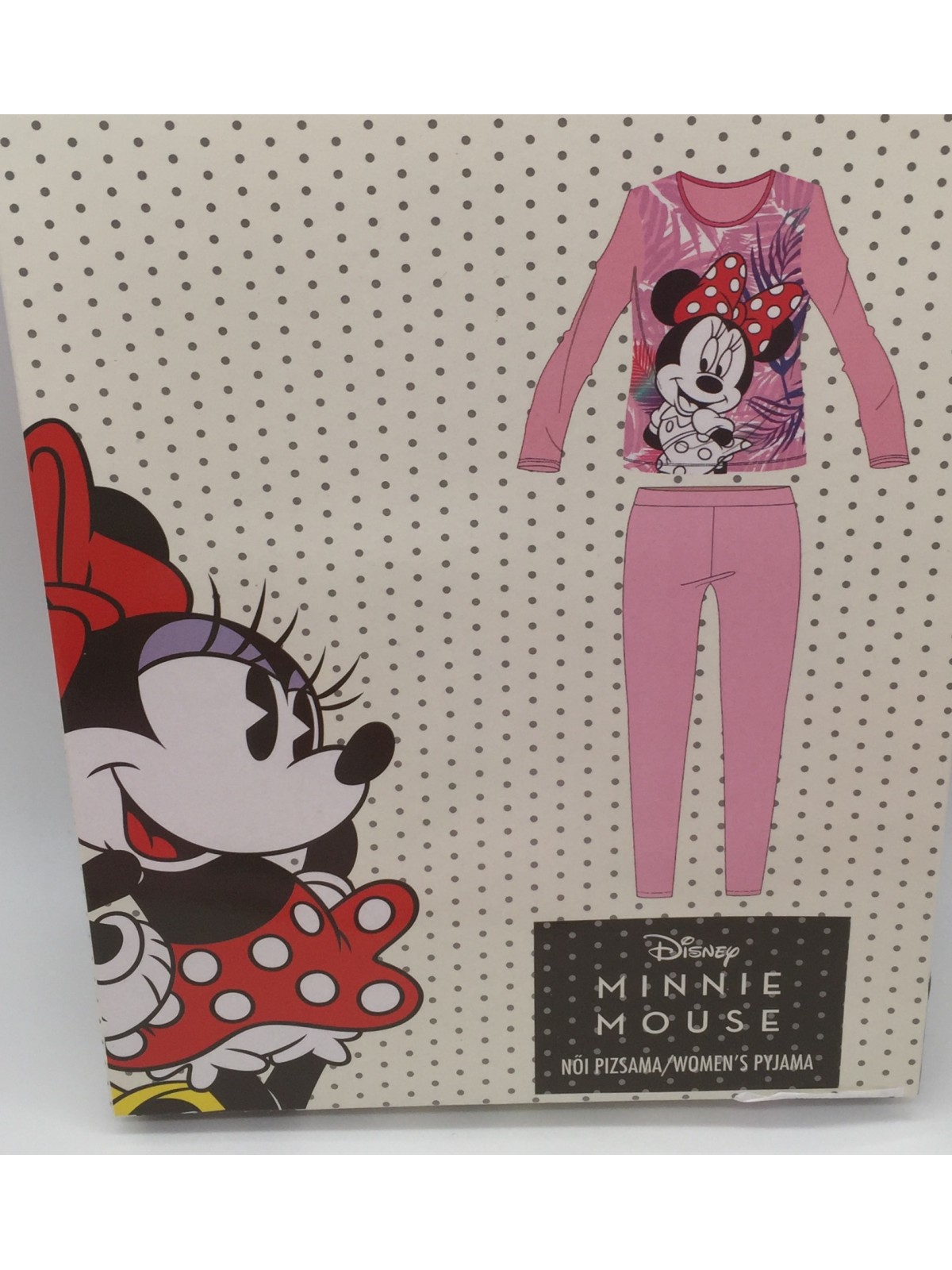 Pigiama donna Minnie Mouse maniche lunghe in 100% cotone - Intimo Altieri -  Shop
