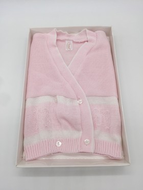 INCROCIATINO GOLFINO NEONATA FILO COTONE NANCY BABY 776/17