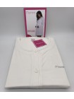 CAMICIA DA NOTTE CLINICA DONNA APERTA AVANTI MANICA LUNGA COTONE 100% MAMINA 9130/02