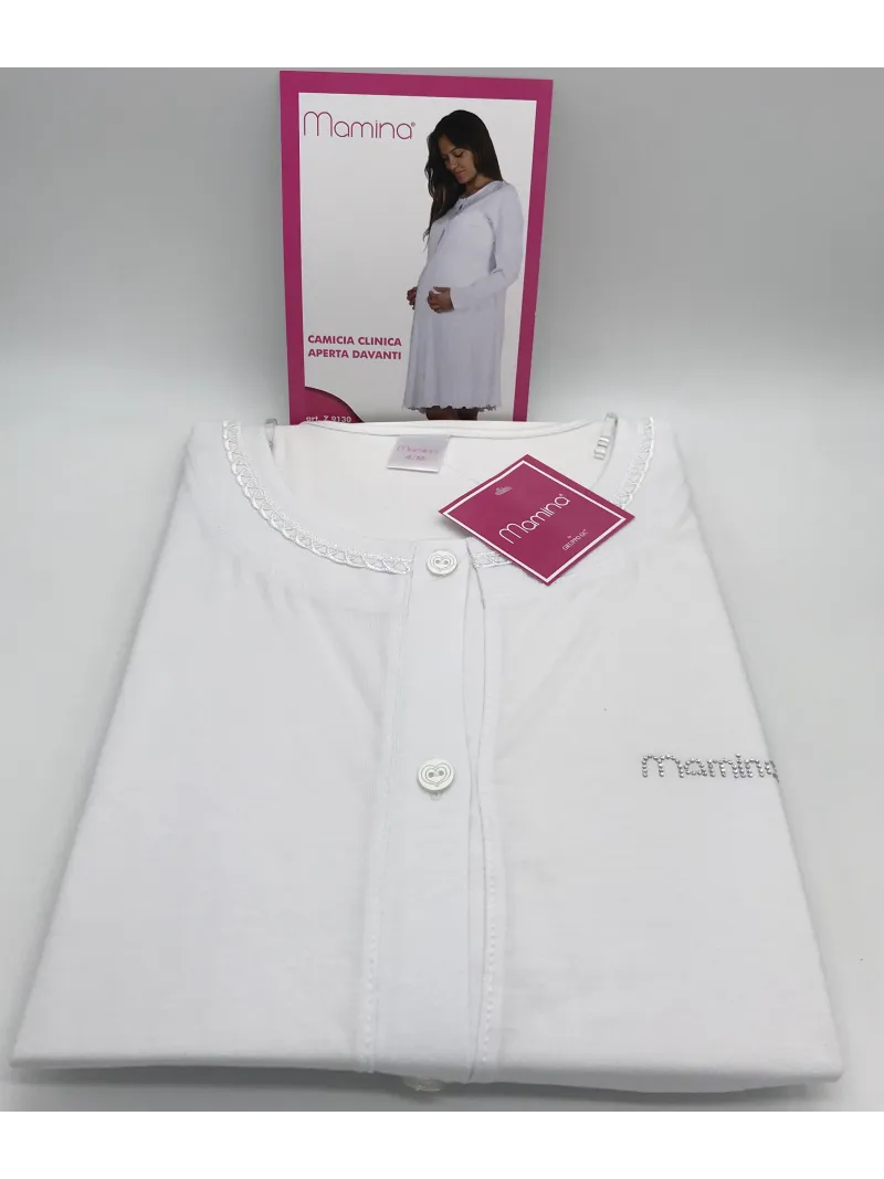 Vendita CAMICIA CLINICA DONNA APERTA DAVANTI MANICA LUNGA MAMINA