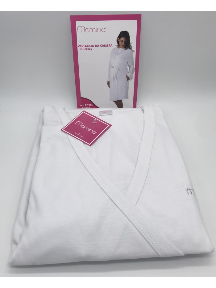 VESTAGLIA CLINICA DONNA MANICA LUNGA COTONE PREMAMAN MAMINA 9214/01