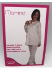 PIGIAMA DONNA PRE-POST PARTO APERTO AVANTI MAMINA COTONE 100% 9184/01