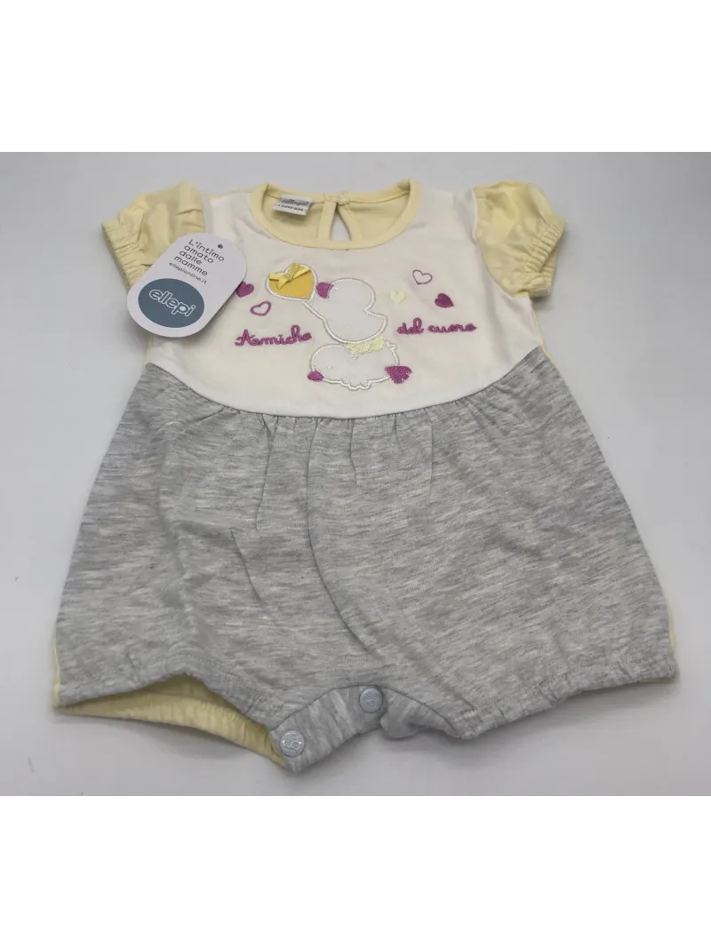 Vendita TUTINA PAGLIACCETTO CORTA NEONATO FEMMINA COTONE PASTELLO