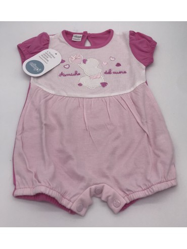 Vendita TUTINA PAGLIACCETTO CORTA NEONATO FEMMINA COTONE PASTELLO