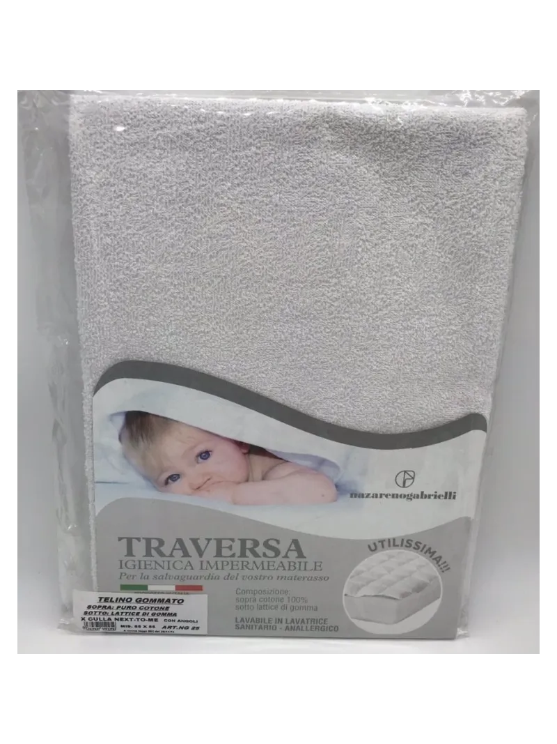 Vendita TRAVERSA IGIENICA IMPERMEABILE PVC CARROZZINO 70X100 NEONATO NANCY BABY