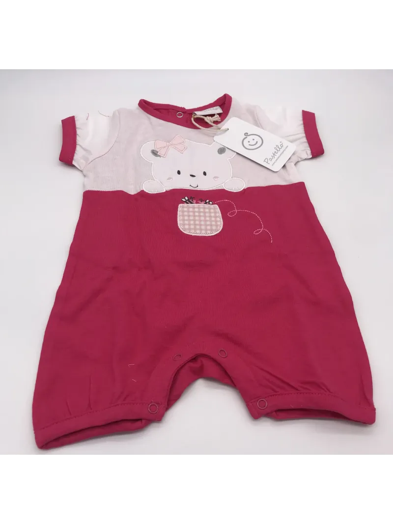 Vendita TUTINA PAGLIACCETTO CORTA NEONATO FEMMINA COTONE PASTELLO