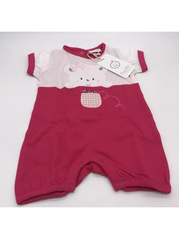 Vendita TUTINA PAGLIACCETTO CORTA NEONATO FEMMINA COTONE PASTELLO