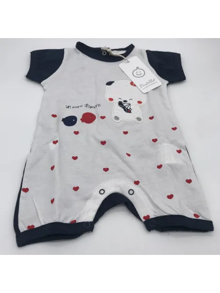 Vendita TUTINA PAGLIACCETTO CORTA NEONATO FEMMINA COTONE PASTELLO 2