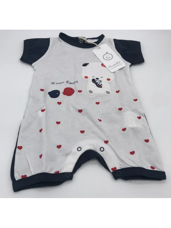 Vendita TUTINA PAGLIACCETTO CORTA NEONATO FEMMINA COTONE PASTELLO