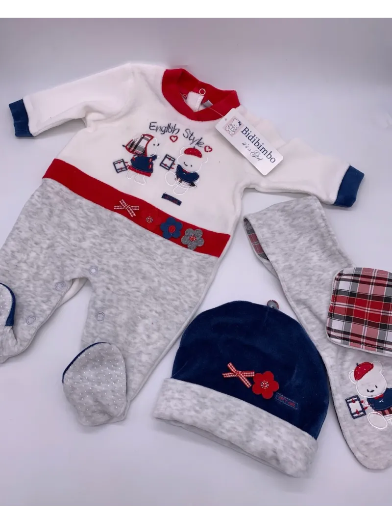 Vendita TUTINA NEONATO MASCHIO DUE PEZZI CON PIEDINO COTONE MANICA LUNGA DISNEY