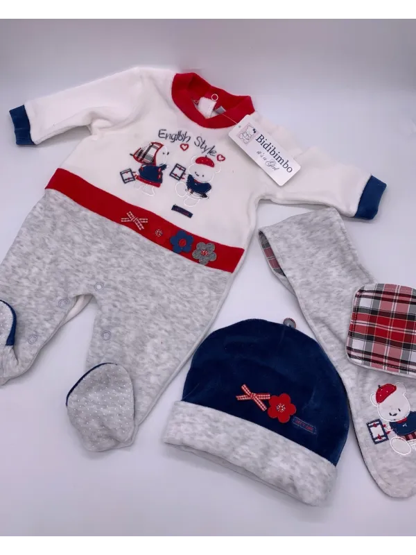 Vendita TUTINA NEONATO MASCHIO DUE PEZZI CON PIEDINO COTONE MANICA LUNGA DISNEY
