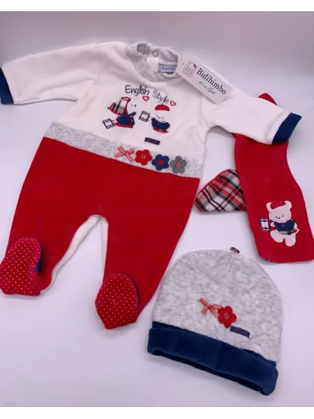 Vendita TUTINA NEONATO MASCHIO DUE PEZZI CON PIEDINO COTONE MANICA LUNGA DISNEY 2