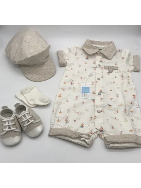 COMPLETO 4 PEZZI NEONATO 100% COTONE MIO PICCOLO 058 2