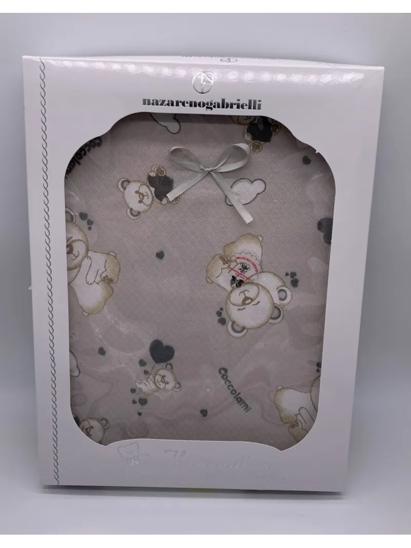 Acquista ora COPERTINA CARROZZINO NEONATO NEONATA UNISEX 70x90 PIQUET COTONE 100% MADE IN ITALY NAZARENO GABRIELLI ng262 su nons