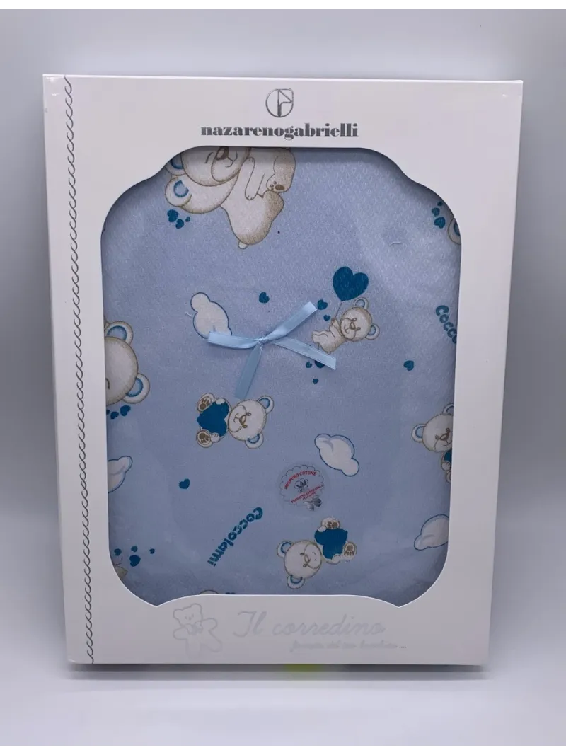 Acquista ora COPERTINA CARROZZINO NEONATO NEONATA UNISEX 70x90 PIQUET COTONE 100% MADE IN ITALY NAZARENO GABRIELLI ng262 su nons
