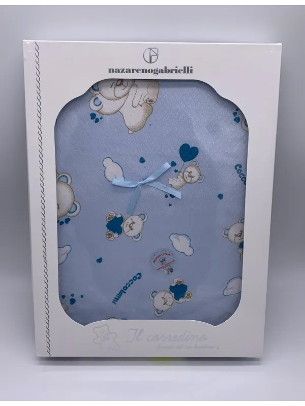 Acquista ora COPERTINA CARROZZINO NEONATO NEONATA UNISEX 70x90 PIQUET COTONE 100% MADE IN ITALY NAZARENO GABRIELLI ng262 su nons