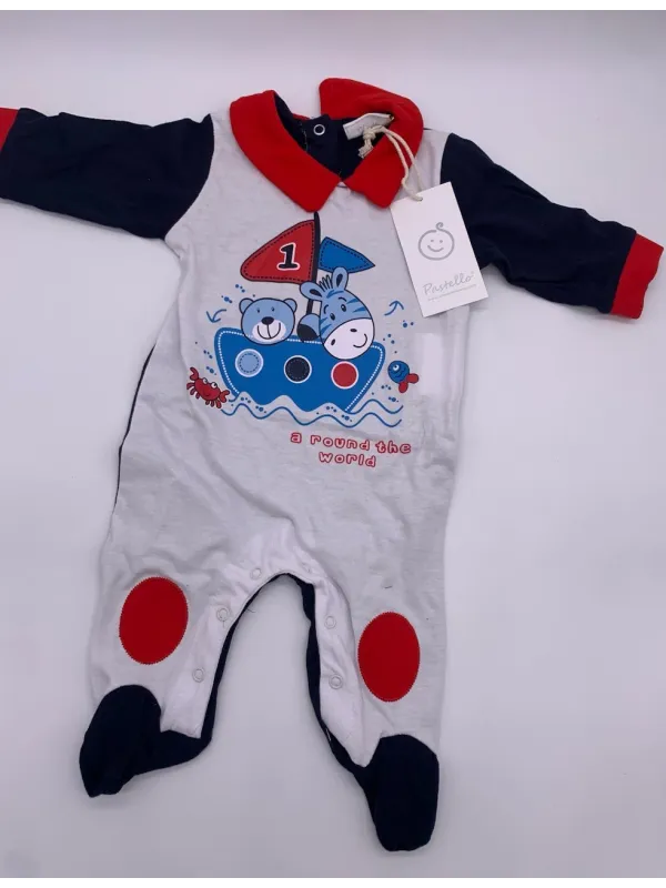 Vendita TUTINA MANICA LUNGA COTONE NEONATO MASCHIO IRGE