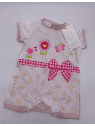 Vendita TUTINA PAGLIACCETTO CORTA NEONATO FEMMINA COTONE PASTELLO