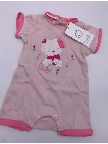 Vendita TUTINA PAGLIACCETTO CORTA NEONATO FEMMINA COTONE PASTELLO 2