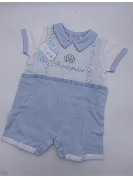 Vendita TUTINA PAGLIACCETTO CORTO NEONATO MASCHIO COTONE PASTELLO 2