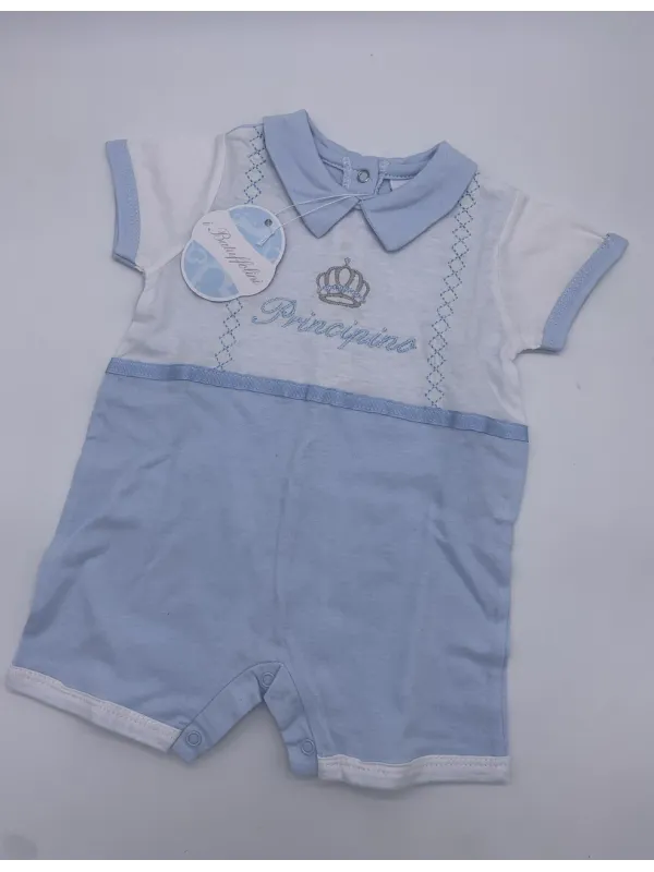 Vendita TUTINA PAGLIACCETTO CORTO NEONATO MASCHIO COTONE PASTELLO