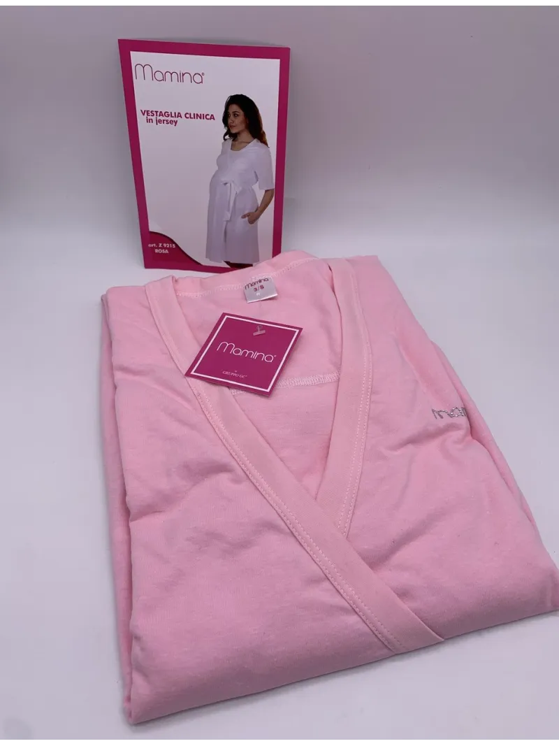 VESTAGLIA CLINICA DONNA MEZZA MANICA COTONE PREMAMAN MAMINA 9215/03