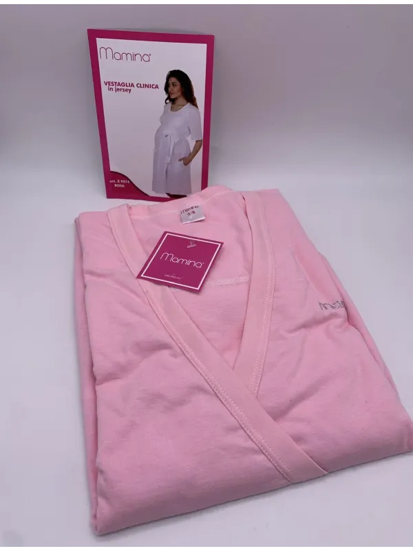 VESTAGLIA CLINICA DONNA MEZZA MANICA COTONE PREMAMAN MAMINA 9215/03