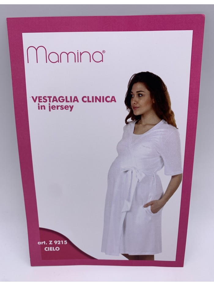 VESTAGLIA CLINICA DONNA MEZZA MANICA COTONE PREMAMAN MAMINA 9215/03
