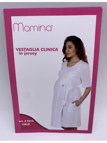 VESTAGLIA CLINICA DONNA MEZZA MANICA COTONE PREMAMAN MAMINA 9215/03