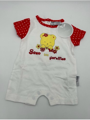 Vendita TUTINA PAGLIACCETTO CORTA NEONATO FEMMINA COTONE PASTELLO