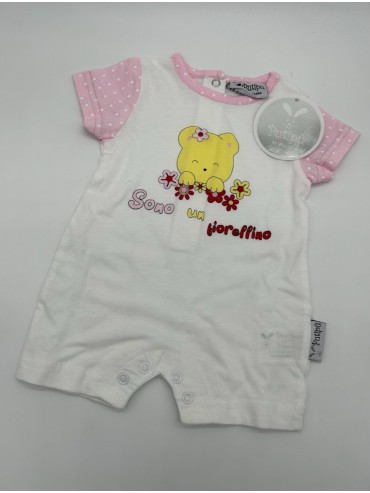 Vendita TUTINA PAGLIACCETTO CORTA NEONATO FEMMINA COTONE PASTELLO
