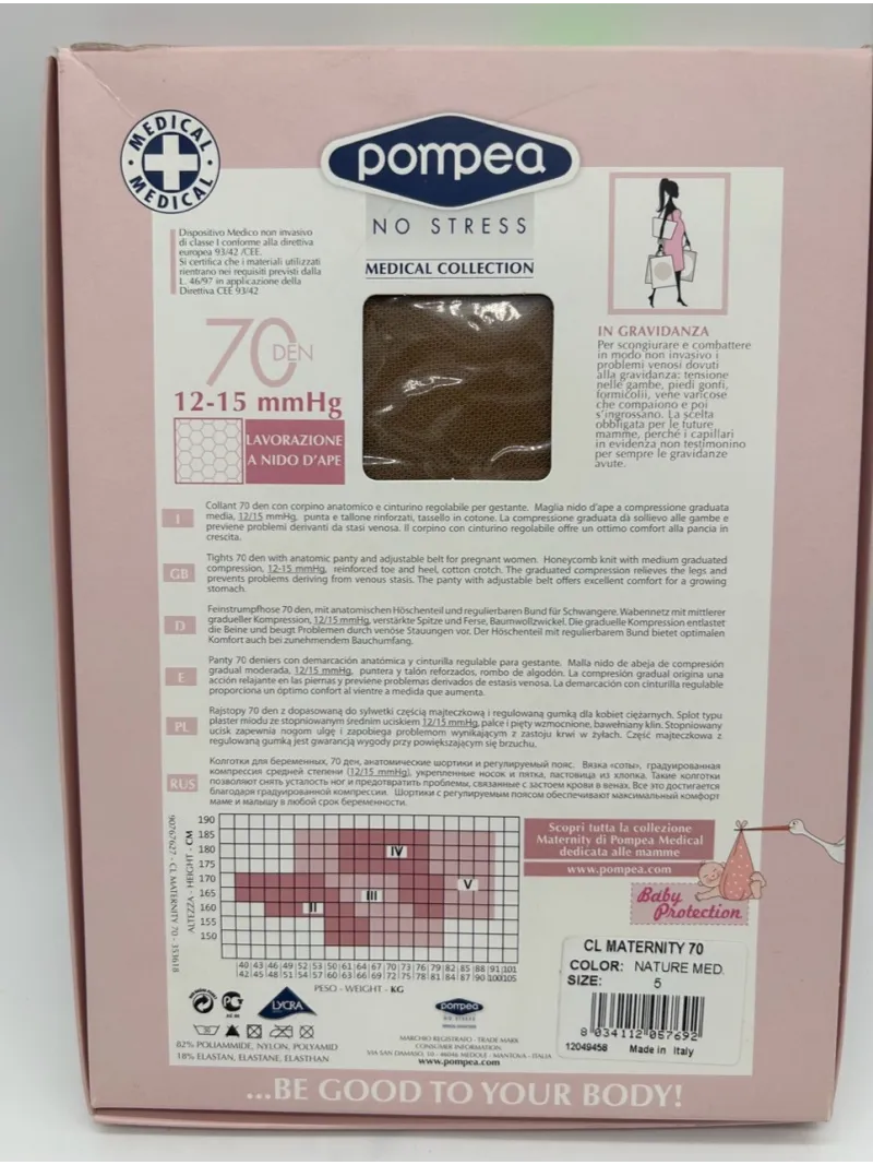 Acquista ora COLLANT CALZA PREMAMAN ALTO IN VITA CON CINTURINO REGOLABILE 70 DEN MATERNITY COLLECTION COMPRESSIONE MEDIA NO STRE