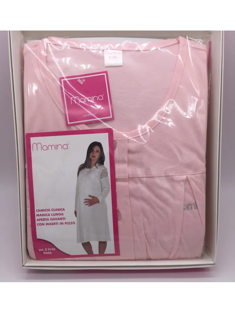 Vendita CAMICIA CLINICA DONNA APERTA DAVANTI MANICA LUNGA MAMINA