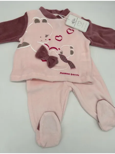 Vendita TUTINA MANICA LUNGA DUE PEZZI COTONE NEONATO FEMMINA IRGE 2