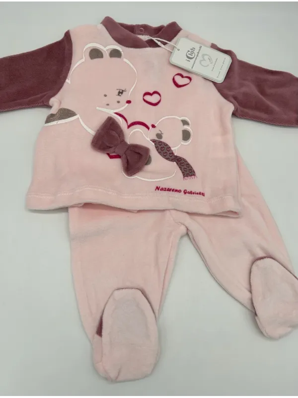 Vendita TUTINA MANICA LUNGA DUE PEZZI COTONE NEONATO FEMMINA IRGE