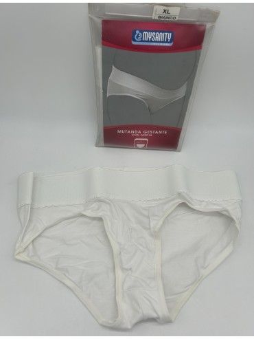 MUTANDA GESTANTE CON FASCIA PRE PARTO SOSTEGNO ZONA ADDOMINALE E LOMBARE MY SANITY p81169