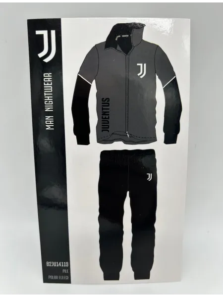 Acquista ora PIGIAMA TUTA UOMO PILE FULL ZIP MANICA LUNGA HERMET FC JUVENTUS B2JU14119.021 su nonsolointimo1994.com 2