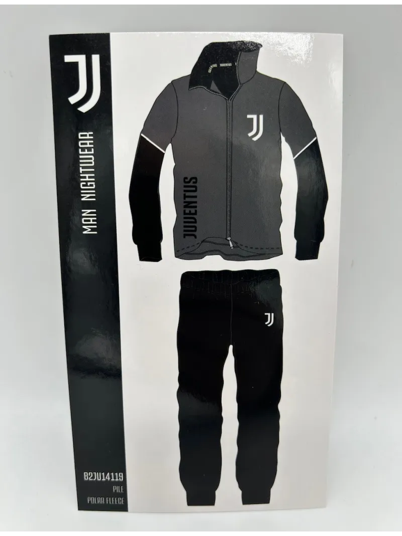 Acquista ora PIGIAMA TUTA UOMO PILE FULL ZIP MANICA LUNGA HERMET FC JUVENTUS B2JU14119.021 su nonsolointimo1994.com