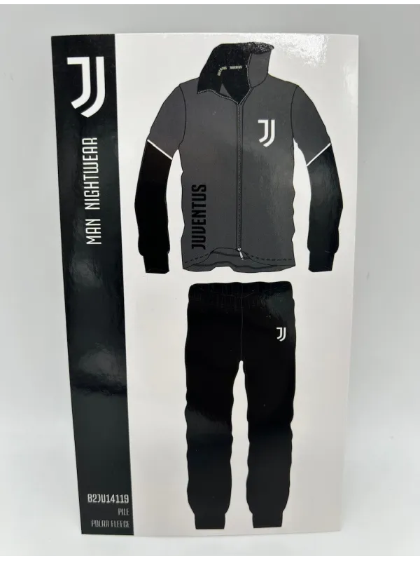 Acquista ora PIGIAMA TUTA UOMO PILE FULL ZIP MANICA LUNGA HERMET FC JUVENTUS B2JU14119.021 su nonsolointimo1994.com