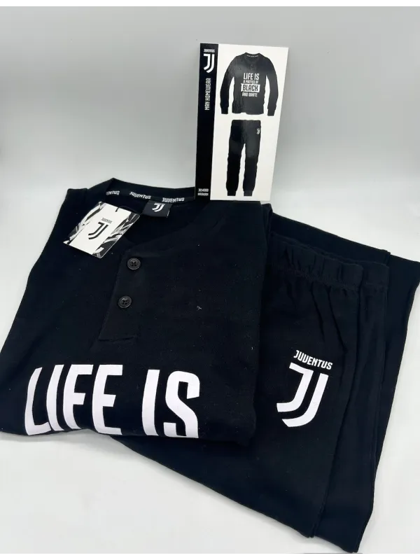 PIGIAMA UOMO CALDO COTONE MANICA LUNGA SICEM FC JUVENTUS JU14068.02