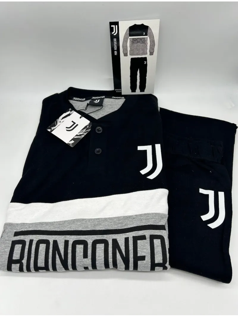 Acquista ora PIGIAMA UOMO CALDO COTONE MANICA LUNGA FC JUVENTUS B2JU14131.030 su nonsolointimo1994.com