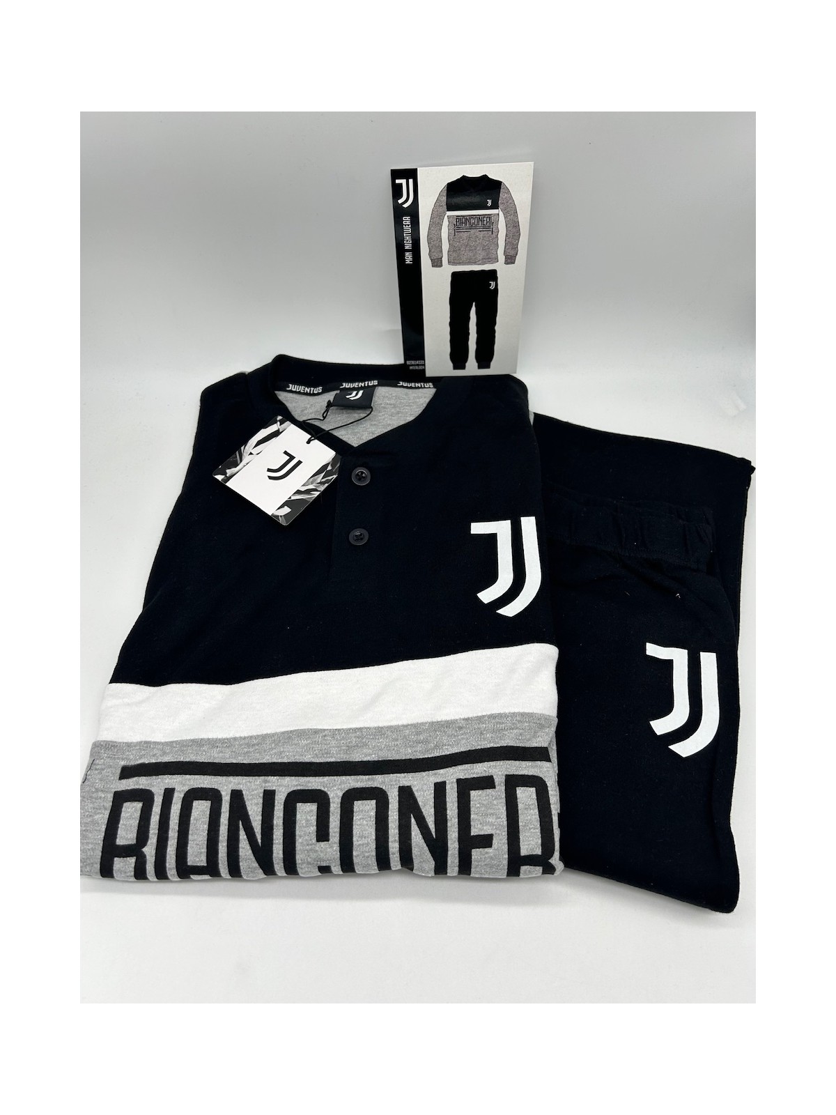 PIGIAMA UOMO CALDO COTONE MANICA LUNGA FC JUVENTUS B2JU14131.030