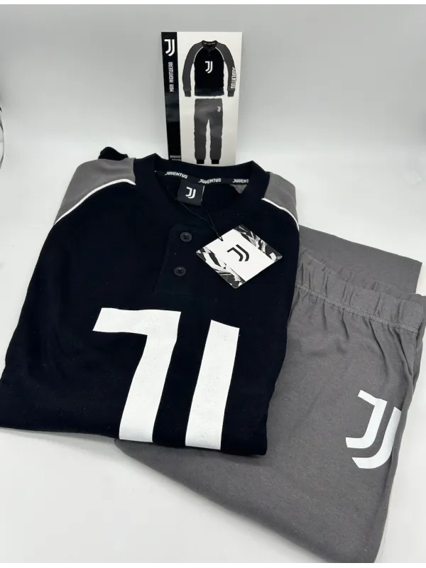 Acquista ora PIGIAMA UOMO CALDO COTONE MANICA LUNGA FC JUVENTUS B2JU14131.001 su nonsolointimo1994.com