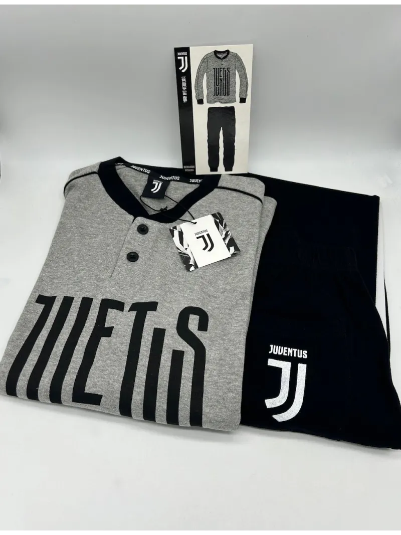 Acquista ora PIGIAMA UOMO CALDO COTONE MANICA LUNGA SICEM FC JUVENTUS B2JU14086.030 su nonsolointimo1994.com