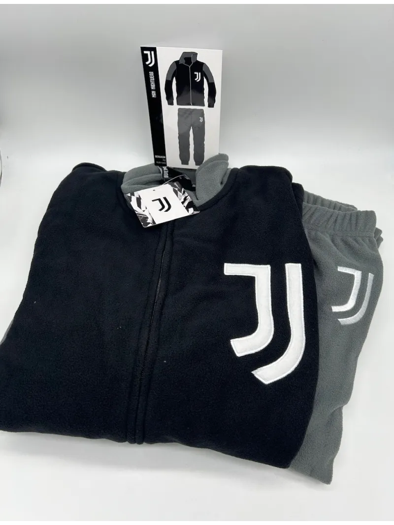 Acquista ora PIGIAMA TUTA UOMO PILE FULL ZIP MANICA LUNGA COLLECTION 2025-2026 HERMET FC JUVENTUS B2JU14134.001 su nonsolointimo