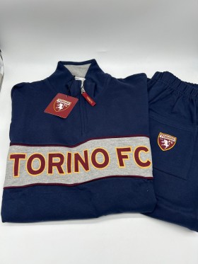 TUTA UOMO FELPA MEZZA ZIP MANICA LUNGA FC TORINO B2TO14084.410