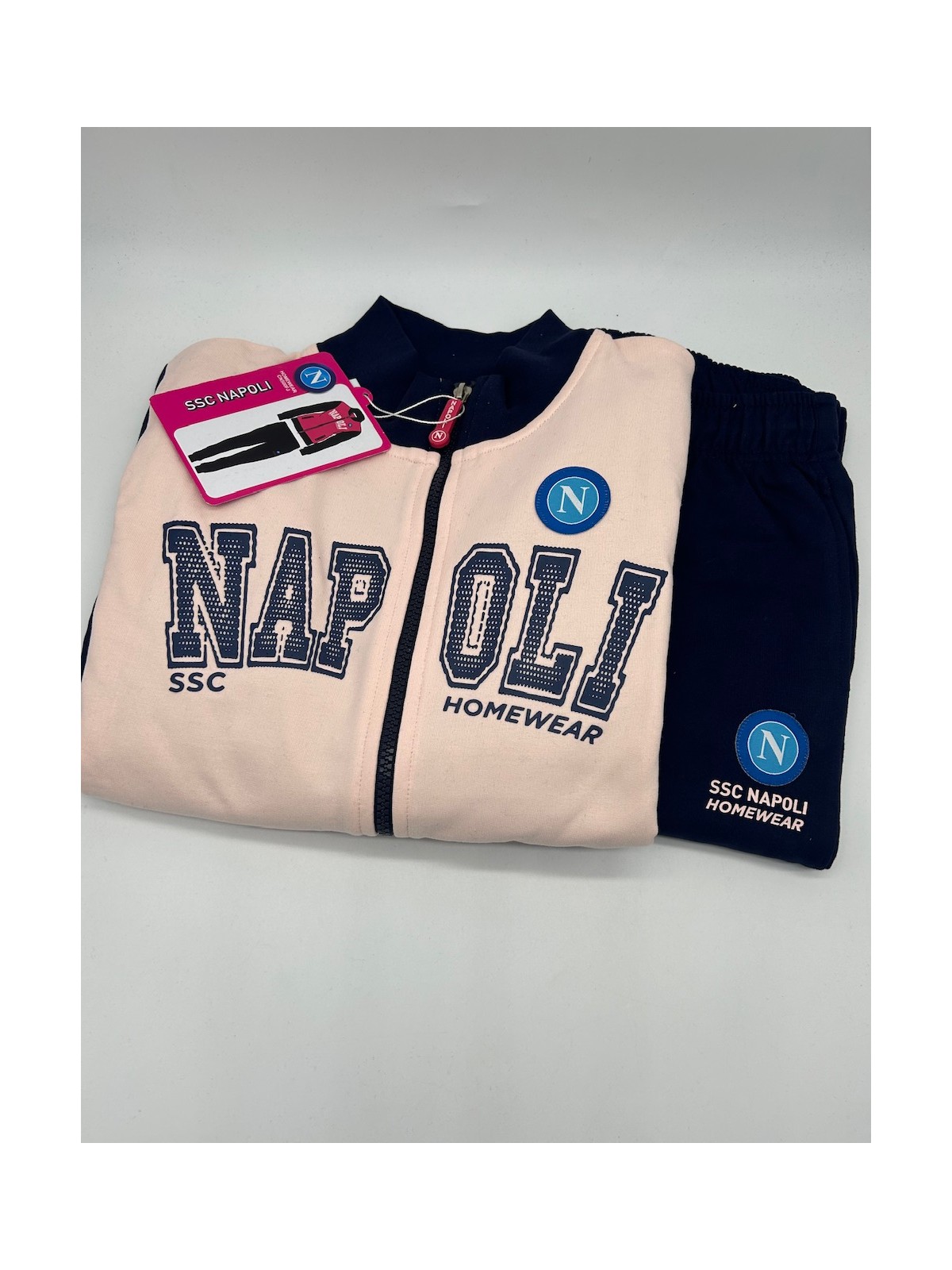 Sweat D’entraînement SSC Napoli 2025/2026 – Bleu Ciel, Tissu Technique – Logo Officiel, Demi-zip, Coupe Ajustée - 3