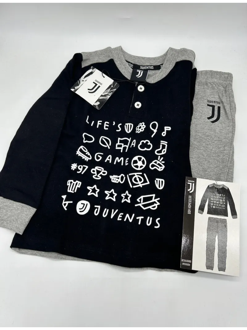 PIGIAMA BAMBINO CALDO COTONE MANICA LUNGA SICEM FC JUVENTUS B2JU16060