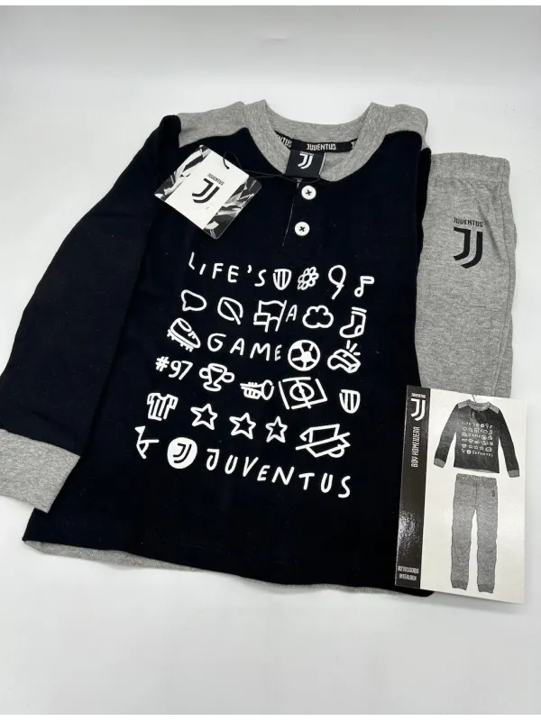 PIGIAMA BAMBINO CALDO COTONE MANICA LUNGA SICEM FC JUVENTUS B2JU16060
